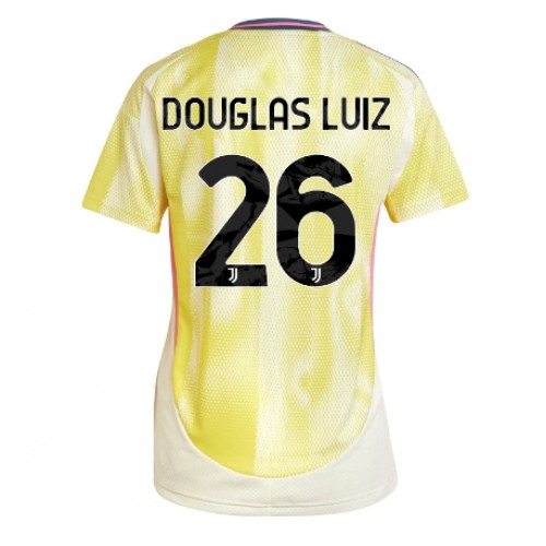 Fotballdrakt Dame Juventus Douglas Luiz #26 Bortedrakt 2024-25 Kortermet